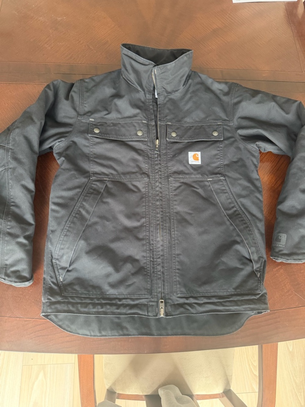 Carhartt Black Insulated Work Jacket Men’s Rugged Winter Coat